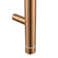 Load image into Gallery viewer, Stainless Steel Electric Heated Towel Rack Single Bar Vertical with Timer - Brushed Copper