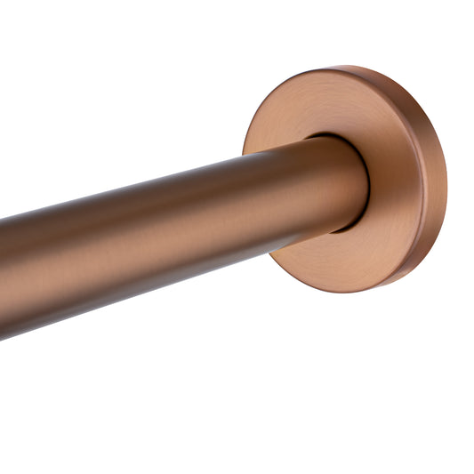 Stainless Steel 400mm Round Wall Shower Arm – Brushed Copper
