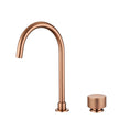Load image into Gallery viewer, MOON Solid Brass Swivel Basin Mixer - Brushed Copper