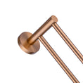 Load image into Gallery viewer, Stainless Steel 790mm Double Towel Rail - Brushed Copper - LUCID PIN