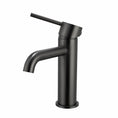 Load image into Gallery viewer, Solid Brass Short Basin Mixer - Gunmetal Grey - LUCID PIN