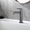 Load image into Gallery viewer, CADDENCE Short Basin Mixer - Solid Brass - Gunmetal Grey