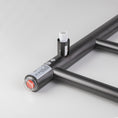 Load image into Gallery viewer, Stainless Steel Heated Towel Rack 4 Bars Round- Brushed Gunmetal Grey