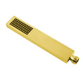 Load image into Gallery viewer, Brass Single Function Handheld Shower Head Square - Brushed Brass Gold