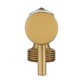 Load image into Gallery viewer, Brass Washing Machine Stop Tap – Round 1/4 Turn – Brushed Brass Gold