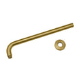 Load image into Gallery viewer, Stainless Steel 400mm Round Wall Shower Arm – Brushed Brass Gold