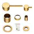 Load image into Gallery viewer, LUCID PIN Wall Diverter Mixer with Separate Cover Plate - Brushed Brass