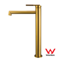 Load image into Gallery viewer, CADDENCE Tall Basin Mixer - Solid Brass - Brushed Brass Gold