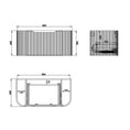 Load image into Gallery viewer, Bergen 900mm Wall Hung Fluted Vanity Cabinet - Matte White