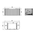 Load image into Gallery viewer, Bergen 900mm Wall Hung Fluted Vanity Cabinet - Solid Timber