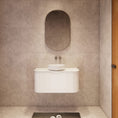 Load image into Gallery viewer, Bergen 900mm Wall Hung Fluted Vanity Cabinet - Matte White