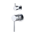 Load image into Gallery viewer, LUCID PIN Wall Diverter Mixer with Separate Cover Plate - Chrome Silver