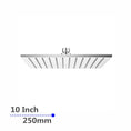 Load image into Gallery viewer, Solid Brass 250mm Shower Head Square - Chrome Silver