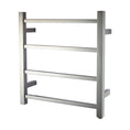 Load image into Gallery viewer, Stainless Steel Heated Towel Rack 4 Bars Square - Chrome Silver