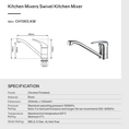 Load image into Gallery viewer, Standard Kitchen Mixer – Chrome Silver