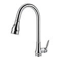 Load image into Gallery viewer, Solid Brass Pull Out 2 Water Flow Patterns Vintage Kitchen Mixer - Chrome Silver