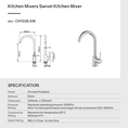Load image into Gallery viewer, Solid Brass Standard Kitchen Mixer - Gunmetal Grey