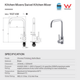 Load image into Gallery viewer, Solid Brass Standard Bauhaus Kitchen Mixer - Chrome Silver
