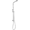 Load image into Gallery viewer, Stainless Steel & Solid Brass Shower Rail Round - Chrome Silver