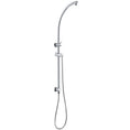 Load image into Gallery viewer, Stainless Steel & Solid Brass Shower Rail Round - Chrome Silver