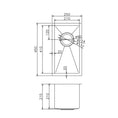 Load image into Gallery viewer, Stainless Steel Single Bowl Kitchen Sink 250 x 450mm - Chrome Silver