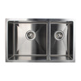 Load image into Gallery viewer, Stainless Steel 1 & 1/2 Double Bowl Kitchen Sink - Chrome Silver