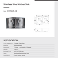 Load image into Gallery viewer, Stainless Steel 770x440x230mm Double Bowl Kitchen Sink - Chrome Silver