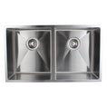 Load image into Gallery viewer, Stainless Steel 770x450x215mm Double Bowl Kitchen Sink - Chrome Silver