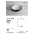 Load image into Gallery viewer, CLAYA Polar-Ruby-40 Textured Ceramic Above Counter Basin – Matte Black
