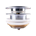 Load image into Gallery viewer, Solid Brass Mushroom Bathtub Pop Up Waste without Overflow - Chrome Silver