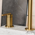 Load image into Gallery viewer, CADDENCE Split Type Basin Mixer - Solid Brass - Brushed Brass Gold