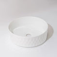 Load image into Gallery viewer, CLAYA Diamond-36 Round Ceramic Above Counter Basin - Gloss White