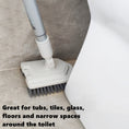 Load image into Gallery viewer, Dolanx Extendable Tile and Tub Brush with Extra Scourer Head
