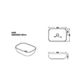 Load image into Gallery viewer, CLAYA Fusion-46 Ceramic Above Counter Basin – Matte Black Carrara Marble