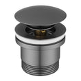 Load image into Gallery viewer, Solid Brass Universal Pop-Up Waste with Overflow - Gunmetal Grey
