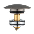 Load image into Gallery viewer, Solid Brass Universal Pop-Up Waste with Overflow - Gunmetal Grey