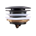 Load image into Gallery viewer, Solid Brass Mushroom Bathtub Pop Up Waste without Overflow - Gunmetal Grey