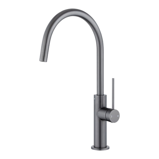 Solid Brass Standard Kitchen Mixer II - Gunmetal Grey