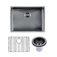 Load image into Gallery viewer, Stainless Steel Single Bowl Kitchen Sink 600 × 450mm - Gunmetal