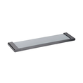 Load image into Gallery viewer, Zinc-alloy and Glass Shelf - Gunmetal Grey - VOG