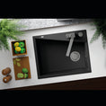Load image into Gallery viewer, Laveo Grenada Granite Stone Single Bowl Kitchen Sink 600x480mm - Grey