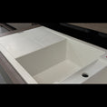 Load image into Gallery viewer, Carysil Granite Stone Double Bowl Kitchen Sink with Drainboard and Overflow 1150x500mm - White