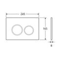 Load image into Gallery viewer, R&T Dual Flush Push Plate with Round Button – Brushed Gold