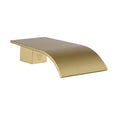 Load image into Gallery viewer, Solid Brass Basin/Bath Waterfall Spout - Light Brushed Brass Gold