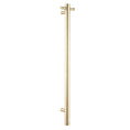 Load image into Gallery viewer, Stainless Steel Electric Heated Towel Rack Single Bar Vertical with Timer - Light Brushed Brass Gold