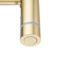 Load image into Gallery viewer, Stainless Steel Electric Heated Towel Rack Single Bar Vertical with Timer - Light Brushed Brass Gold