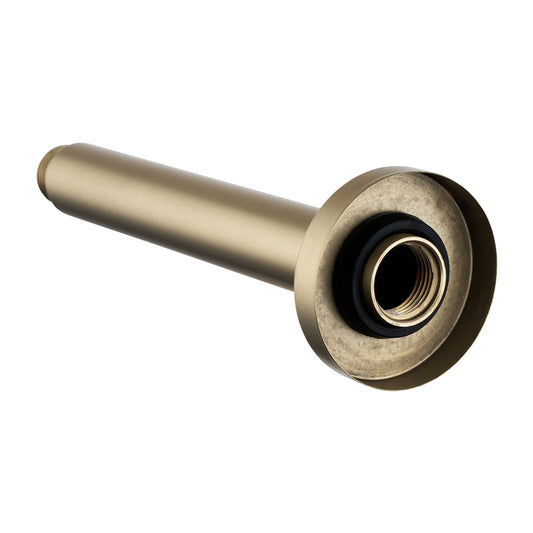 Stainless Steel 200mm Round Ceiling Shower Arm – Light Brushed Brass Gold