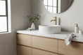 Load image into Gallery viewer, Solid Brass Tall Basin Mixer - Light Brushed Brass Gold – LUCID PIN – product detail