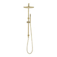 Load image into Gallery viewer, Solid Brass 10" Shower Station - Light Brushed Brass Gold