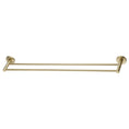 Load image into Gallery viewer, Stainless Steel 790mm Double Towel Rail - Light Brushed Brass Gold - LUCID PIN